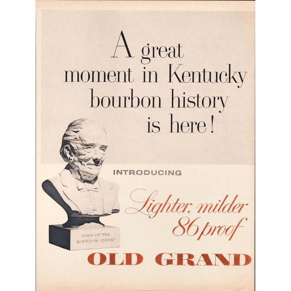1959 Old Grand-Dad Bourbon 2 Page Vintage Print Ad HighBall and Rocks Glass 50s - Picture 2 of 3